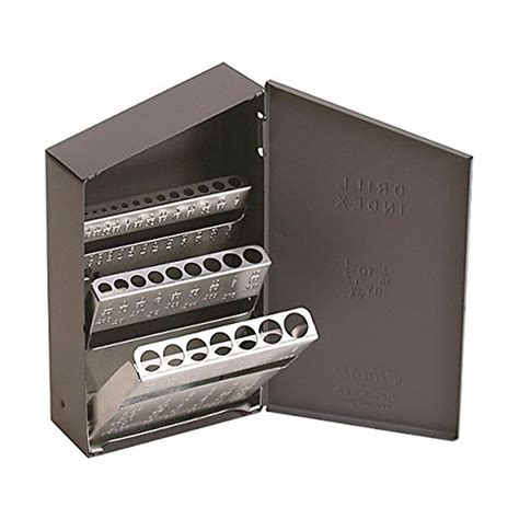 metal drill bit box|empty drill box case.